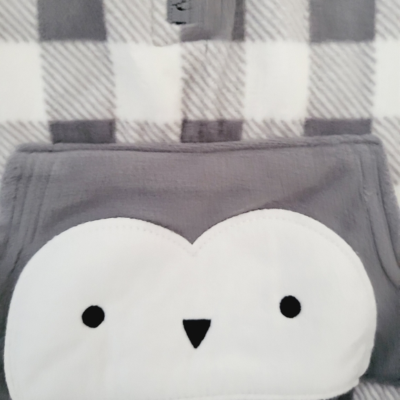 New with tags Just One You by Carter's plaid grey and white  3/4 zip up outfit - Picture 3 of 4
